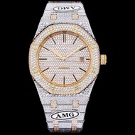 1: 1 Original Standard Royal Oak Series Full Diamond Automatic Mechanical Steel Band Waterproof Mech