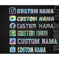 CUSTOM STICKER NAME - CUSTOM MOTOR STICKER, REQUEST NAME, LOGO, AND COLOR FOR MOTOR CUTTING STICKER