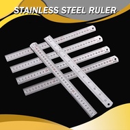15cm 30cm 50cm 60cm Stainless Steel Ruler 0.35mm Metal Ruler With Hole School Office Stationery Supp