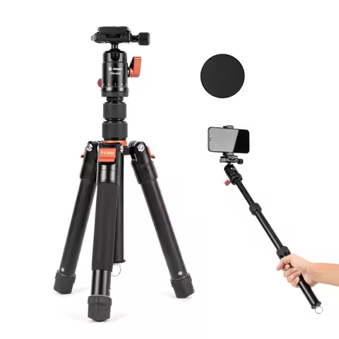 Fotopro Compact Camera Tripod Portable Phone Magnetic Stand Detachable Selfie Stick for Travel Video