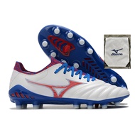 Original ready stock kasut Mizuno football shoes beta 3 white red blue FG outdoor football shoes men