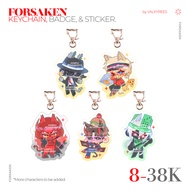 FORSAKEN KEYCHAIN PIN AND STICKER | Elliot Chance C00lkidd 007n7 Sticker Pin Hook 1x1x1x1