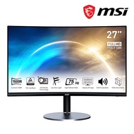 MSI PRO MP272C Curved Business Productivity Monitor - 27 inch / 1500R / FHD / 75Hz VA 1ms / MSI Anti-Flicker Technology