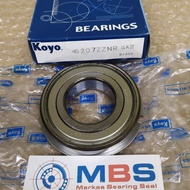 BEARING 6207 ZZ NR KOYO BRAND ORIGINAL JAPAN 6207 ZZNR 6207ZZNR