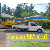 Kapal Fiber Perahu Nelayan 8Meter X 1,6M Full Fiberglass Custom Warna Sesuai Kebutuhan Rapi Cetakan 