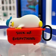 Street Wear Co-Branded Same Style Cute Little Yellow Duck Earphone Case Suitable for Airpods pro App