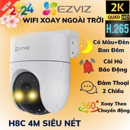 EZVIZ H8C 4MP H8C Wifi Outdoor Camera Full HD 1080P 360 Degree AI Rotation - Night color available