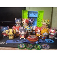 Yokai watch figure Set + Dx Yokai Zero watch + 4 Medals