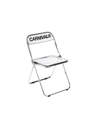CARNIVAL ACRYLIC CLEAR FOLDING CHAIR SMOKE