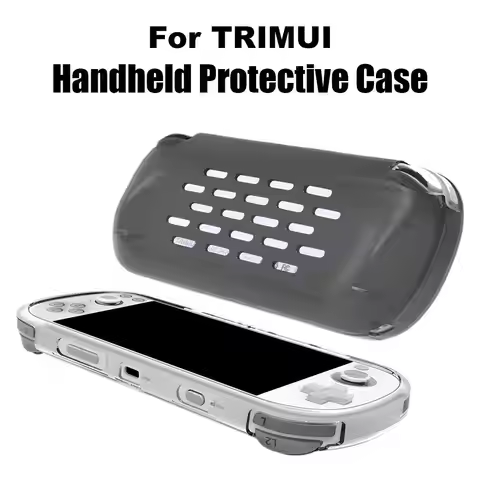Transparent TPU Case For Trimui Smart Pro Handheld Game Console Protective Cover Anti-Scratch Anti-f