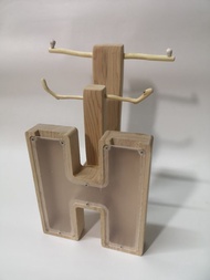 - H - 存錢筒飾品架 項鍊架 耳環架 戒指收納展示架 首飾架 鑰匙