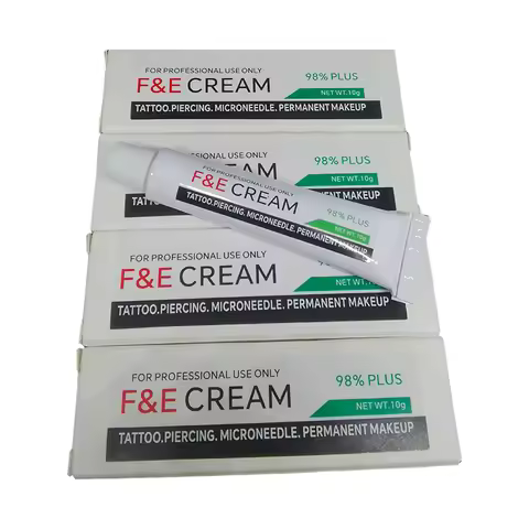 New F&E 98% Plus Tattoo Cream 10g Before Permanent Makeup Microblading Piercing Eyebrow Lips Auxilia