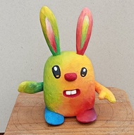 兔子的朋友彩虹兔很驚慌。