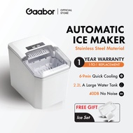 Gaabor&Pony 2.2L Water Tank Ice Maker 15kg Ice Cubes 24h Reservation Automatic Ice Maker YH-16