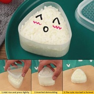 雜乜鋪 - 日式三角形壽司模具 壽司模具 飯糰米飯模具 DIY 工具，白色 2 件（一大一小）