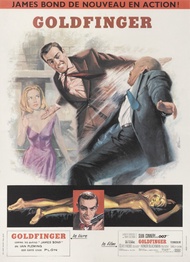Jean Mascii French Goldfinger James Bond Movie Poster