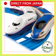 Plarail Goodbye E4 Series Shinkansen Max & E7 Series Joetsu Shinkansen (Toki Color Version)