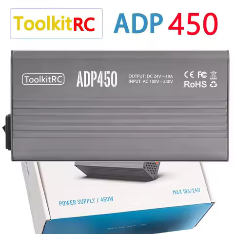 ToolkitRC ADP450 Power Supply Adapter 450W XT60 output 24V19A AC input 100V-240V for ToolkitRC M8D M