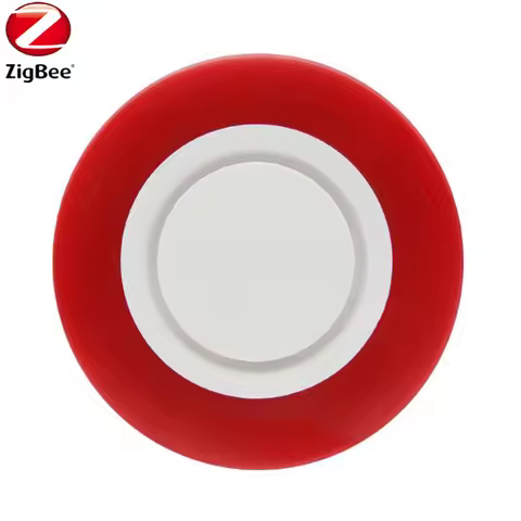 Compatible with Home Assistant, Kaku,Conbee II Red Flashing 95dB HEIMAN Zigbee 3.0 Alarm Siren HS2WD