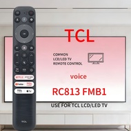 New universal for TCL RC813 FMB1 55v6b, suitable for voice TV remote control
