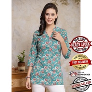 Kurti Indian Women Kurtis Top Saree Sari Punjabi Suit Readymade Kurti UD40343APTP