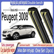 Peugeot 3008 Dedicated Wiper Peugeot 3008 2017 to 2021 Double Rubber Strip Wiper 2009 to 2016 T8 Car
