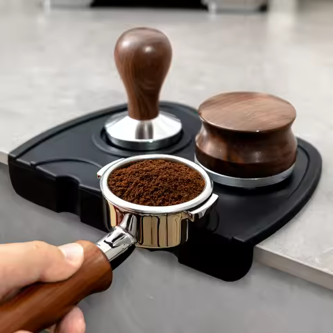 Espresso Coffee Tampers Mat Station Press Tampering Holder Corner Mat Pad Silicone Coffeeware WDT To