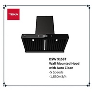 Teka DSW 9156T 90cm Wall Mounted Glass Panel Hood 1850m3/h with Auto Clean