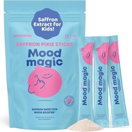 JoySpringMoodMagicforKids–MoodSupportPixieSticksCandywithSaffronExtract,Citrate&VitaminD3|Sugar-Free