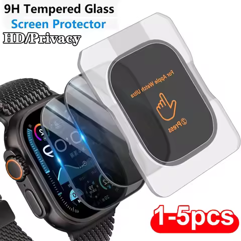Tempered Glass for Apple Watch Ultra2/3 49mm Anti-Scratch Screen Protector for IWatch Ultra Seconds 