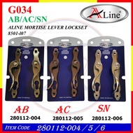 ALINE G034 (280112-004 AB) (280112-005 AC) (280112-006 SN) ALINE MORTISE LEVER LOCKSET 8501-l07 HIGHT QUALITY DOOR LOCK