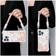 Cute Strange Lanyard Flower Fancy Casing hp iphone 17 Pro Max 16 Pro Max 1315 Pro Max 16 Plus 141211