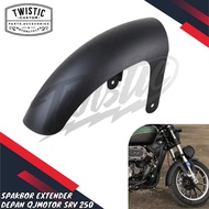 Fender Spakbor Extender Depan Extension Anti Nyiprat Motor QJMotor QJ Motor SRV 250 SRV250 - OTO EXP