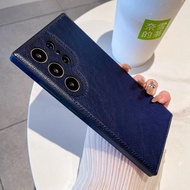 เคสโทรศัพท์หนังวัวสไตล์เรโทรสำหรับ Samsung S24Ultra S25Ultra รุ่นใหม่ ปกป้องเต็มรูปแบบ ทนทาน ดีไซน์เ