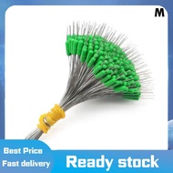 💥💥💥 300ชิ้น แพ็คตกปลา bobber Oval Black Silicon stopper Space Bean Connector อุปกรณ์เสริมตกปลา line 