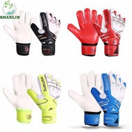 SHANLIN 1 Pair Goalkeeper Gloves, Latex Anti Slip Kids Football Goalie Gloves, Latex Goalkeeper Gloves Breathable Wear Resistant Professional Game Goalkeeper Gloves Soccer