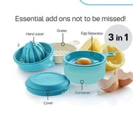 2 Colour: TUPPERWARE Cook’s Maid 180ml (Cooks Maid Juicer) Hand Juicer, Egg Separator, Grater, Zeste