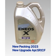 ENEOS X 10W40 4 LITER SEMI SYNTHETIC ENGINE OIL. API:SP/CF 4L 10W-40.made in singapore
