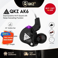 QKZ AK6 - AK6-X Sports Earphones High-Quality Dynamic Earbuds With Microphone Upgrade Version Bass E