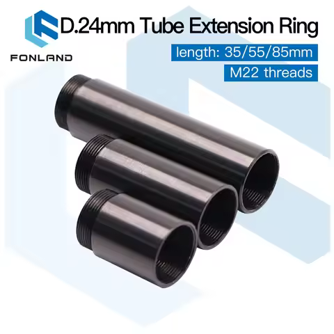 FONLAND CO2 Extension Tube Extension Ring Suit Laser head O.D.24mm Lens Tube for CO2 Laser Cutting &