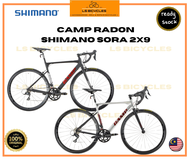 New CAMP Radon Road Bike Shimano Sora 18Sp Alloy Light Weight Road Bicycle Ready Stock