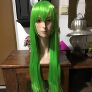 HIJAU Enkidu kingu 80-100cm wig Cosplay Fate Grand Order FGO wig base green green grass code geass C