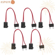 ESPOIR1 5PCS Fuse Connector, With Wire 16AWG Car Fuse Holder, Waterproof 20A Auto Inline Fuse Holder