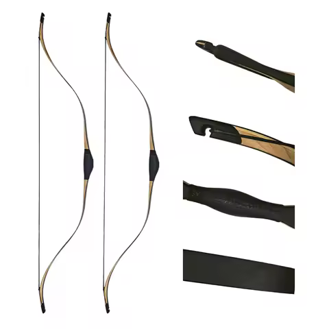 Turkish Horse Bow, Handmade Recurve Archery, 20-50lbs Shooting Equipment for Outdoor Use