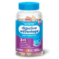 Schiff Digestive Advantage Probiotic Gummies Natural Fruit 120 Gummiesโ ปรไบโอติก 120 Gummies
