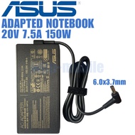 Adapter Notebook Asus 20V 7.5A 150W หัว 6.0x3.7mm ทรงสี่เหลี่ยม สายชาร์จโน๊ตบุ้ค อะแดปเตอร์