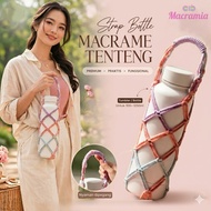 MACRAMIA Macrame Handle Tumbler for 500–1250ml Bottles | SB12B Tumbler Strap