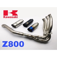 Akrapovic Exhaust Kawasaki Z800 Ekzos Stainless Steel Muffler Full System Piping Manifold Z 800 Moto