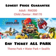 1-Day-Ticket ALL PARK (Theme Park + Water Park + Sealife) LEGOLAND ALL PARK