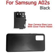Original Battery Back Cover Rear Door Housing With Glue Sticker For Samsung Galaxy A02 A02S Back Bat
